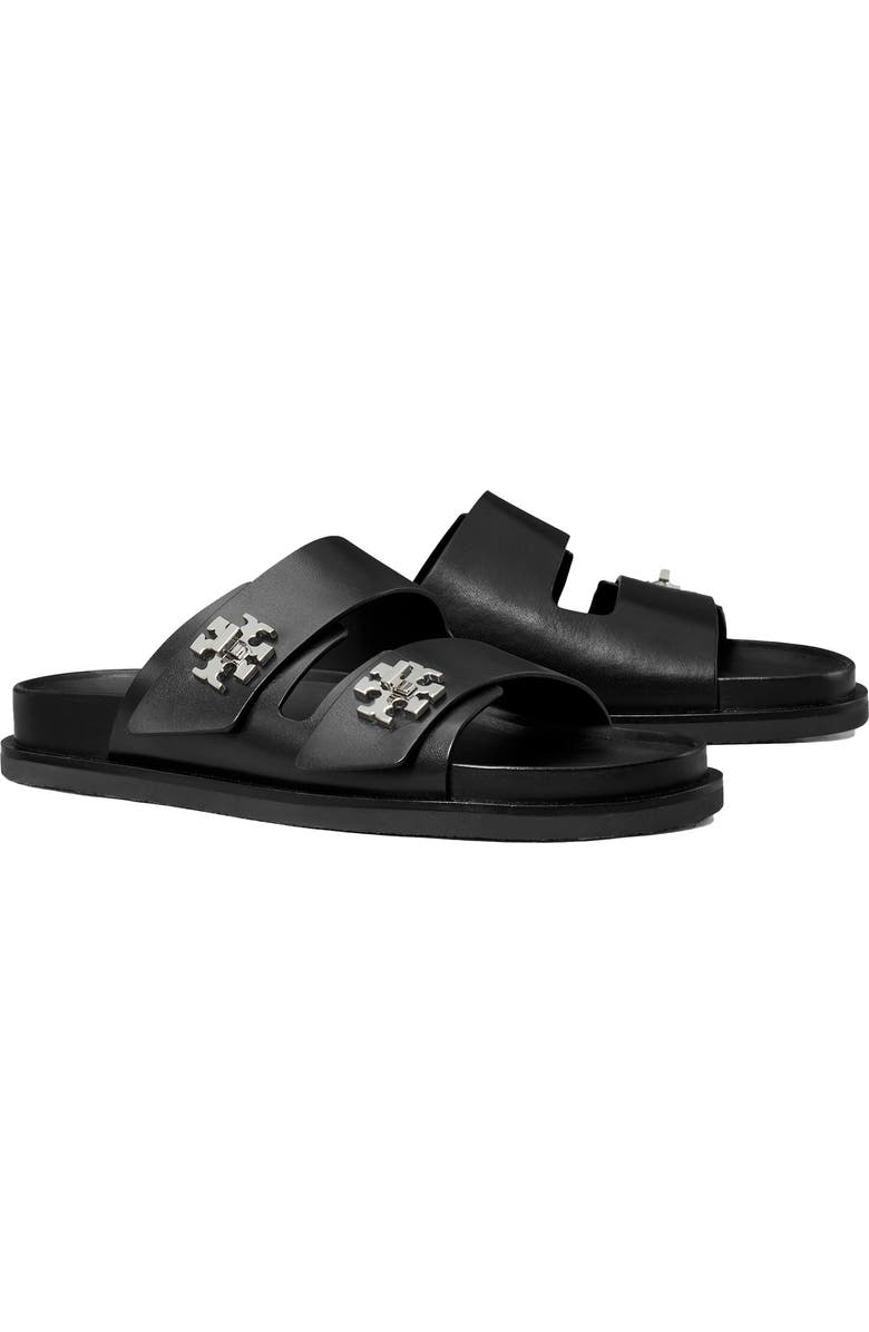 Tory Burch T Lock Sport Slide Sandal, Main, color, Perfect Black