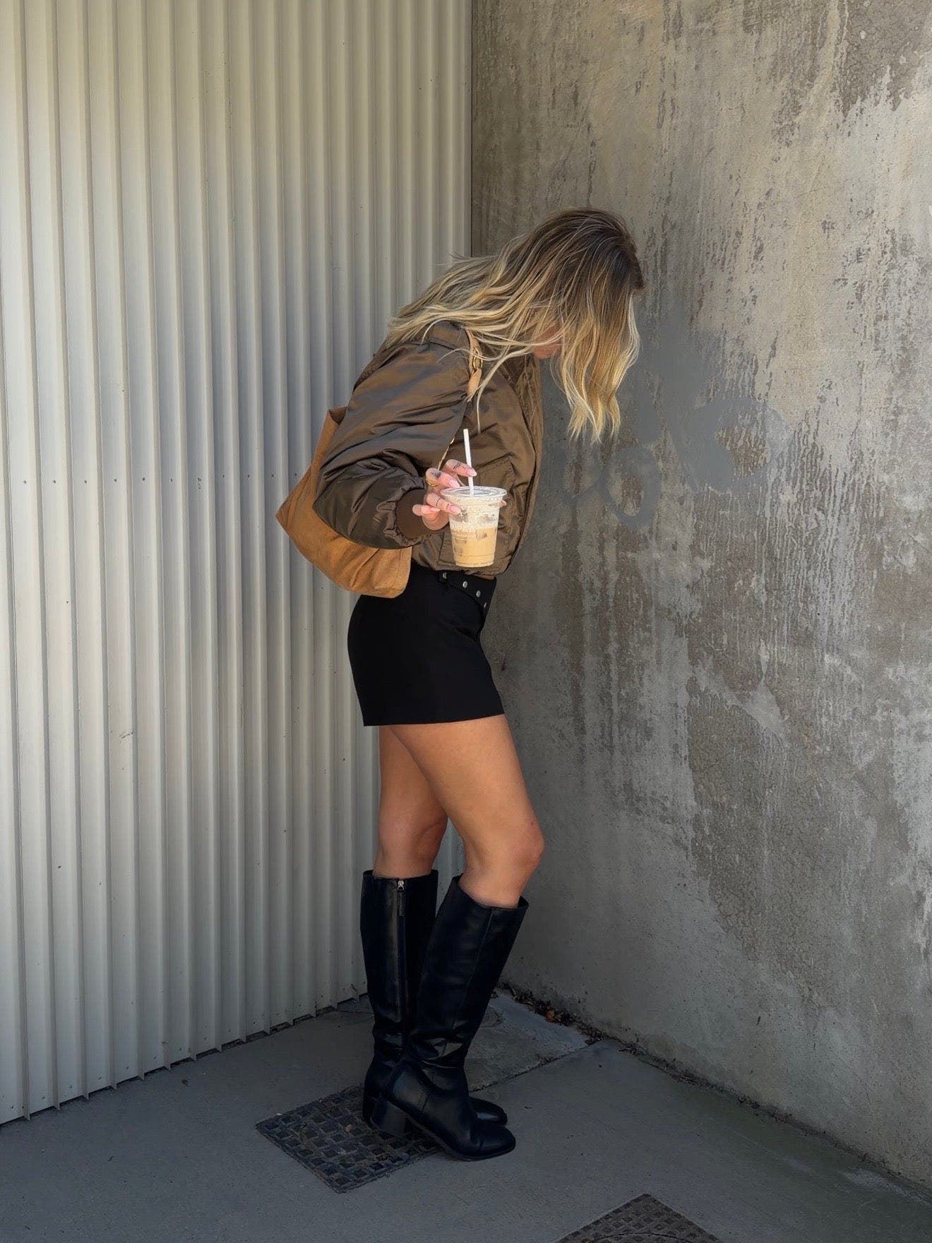 Neva Knee-High Boot, Alternate, color, BLACK SMOOTH PU