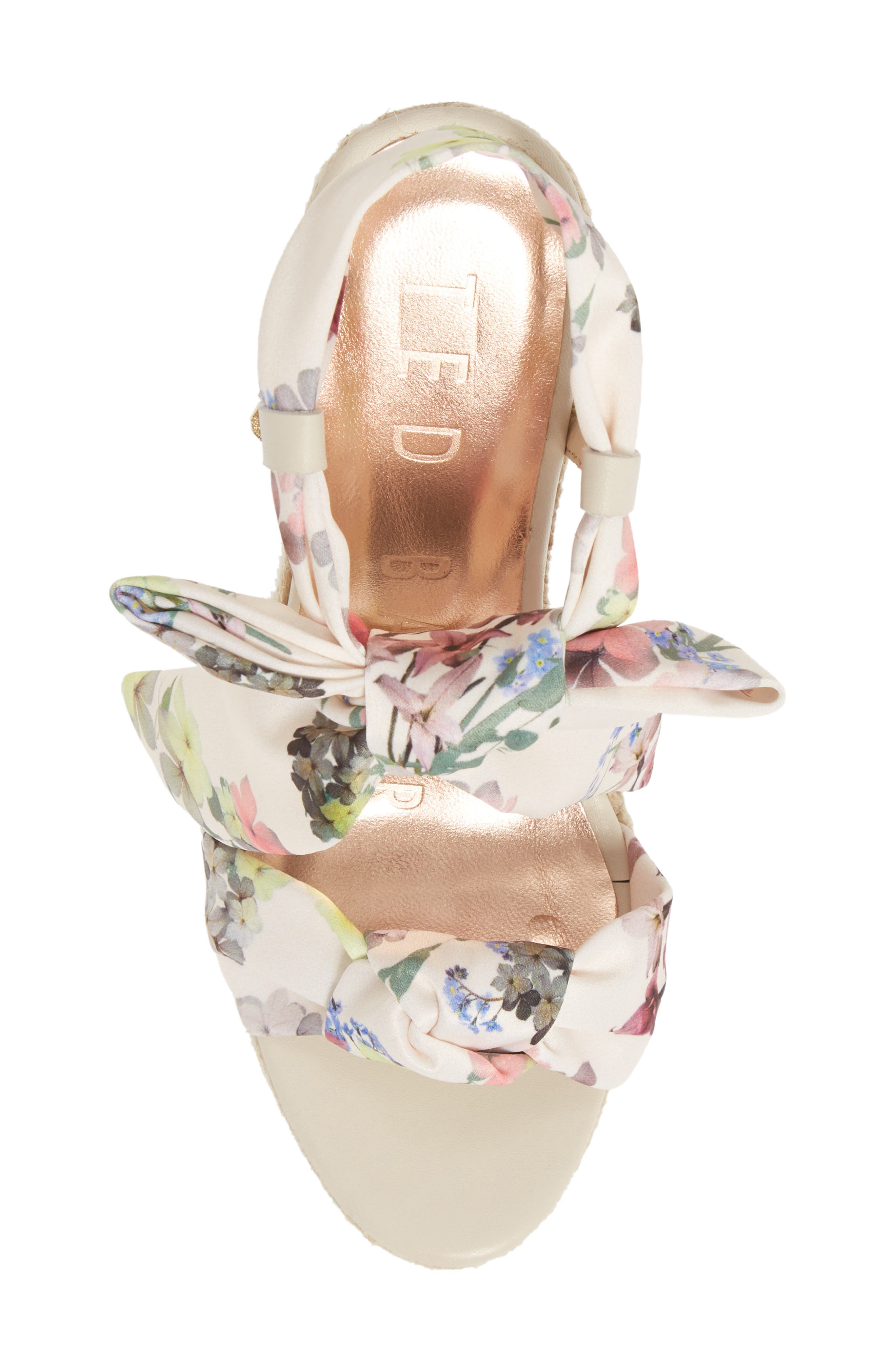 Kelispe Espadrille Wedge Sandal, Alternate, color, IVORY FABRIC