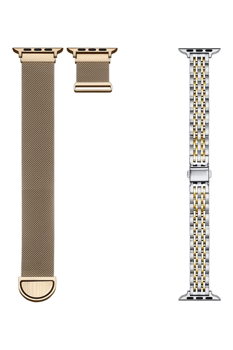 Assorted 2-Pack 42mm Apple Watch® Watchbands, Main, color, GOLD / NEW GOLD