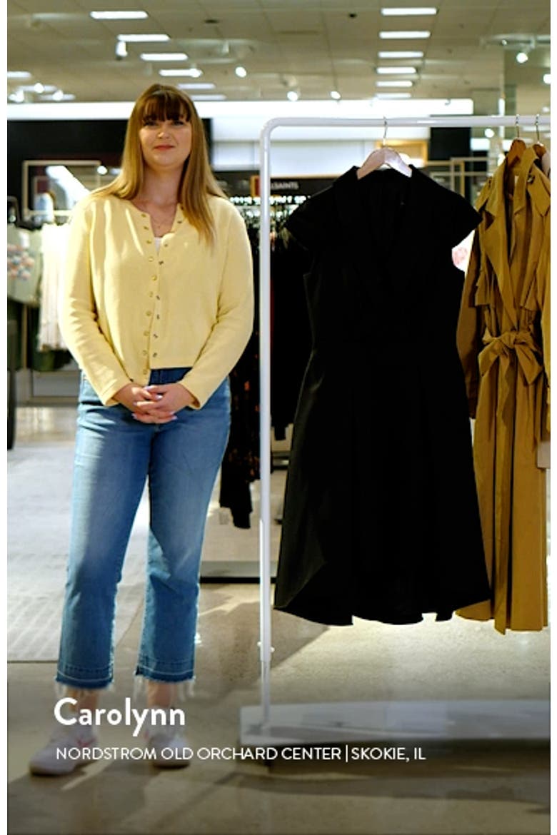 Box Pleat High-Low Mikado Dress video
