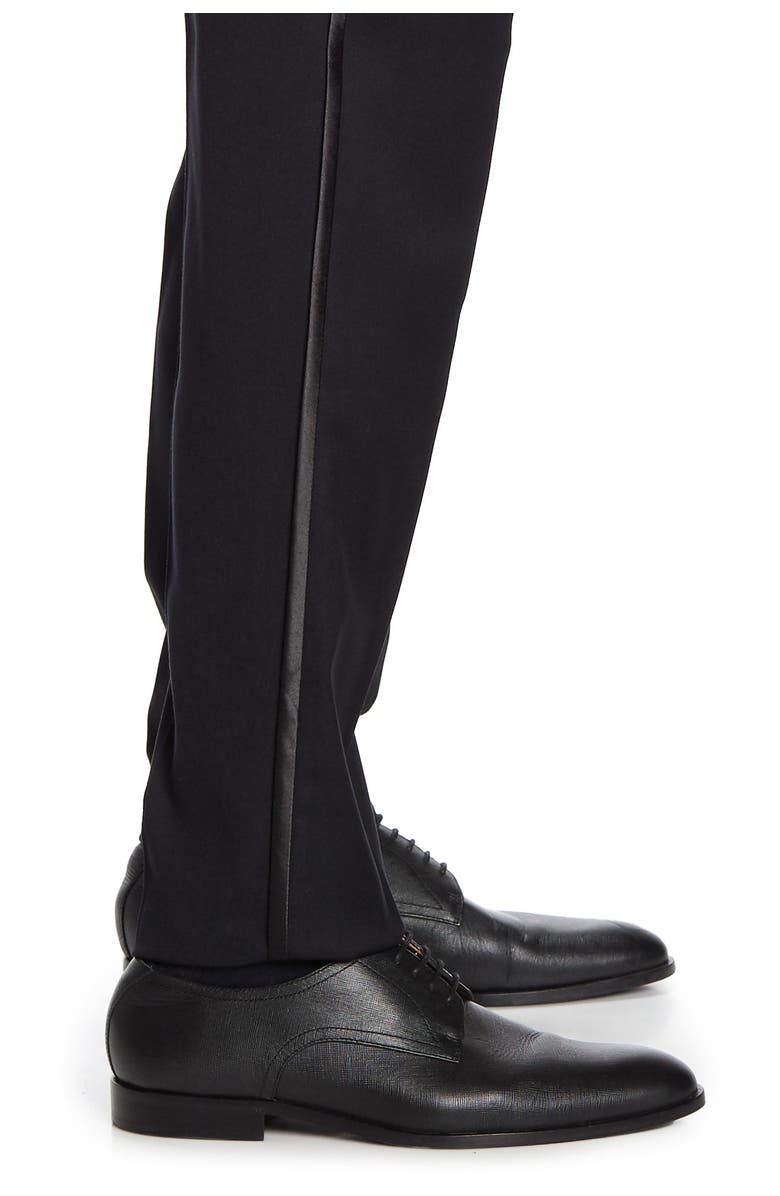 SAVILE ROW CO Slim Fit Satin Shawl 2-Piece Tuxedo, Alternate, color, 