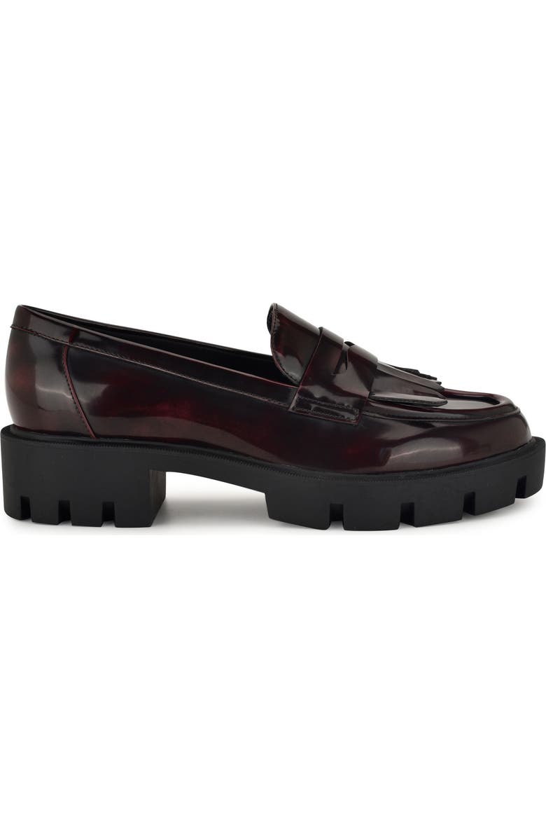 Nine West Missa Platform Lug Loafer, Alternate, color, Dark Red 600