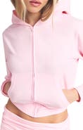 SKIMS Cotton Jersey Zip-Up Hoodie