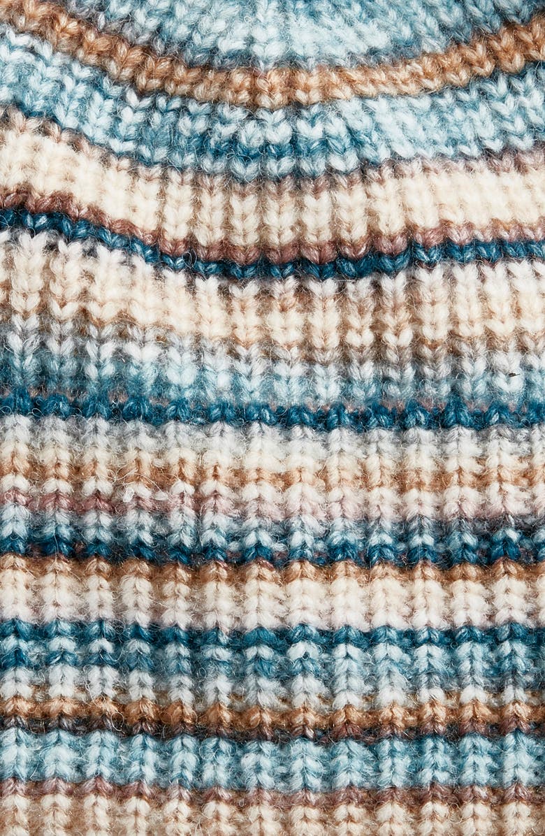 Treasure & Bond Mélange Knit Beanie, Alternate, color, Teal Surf