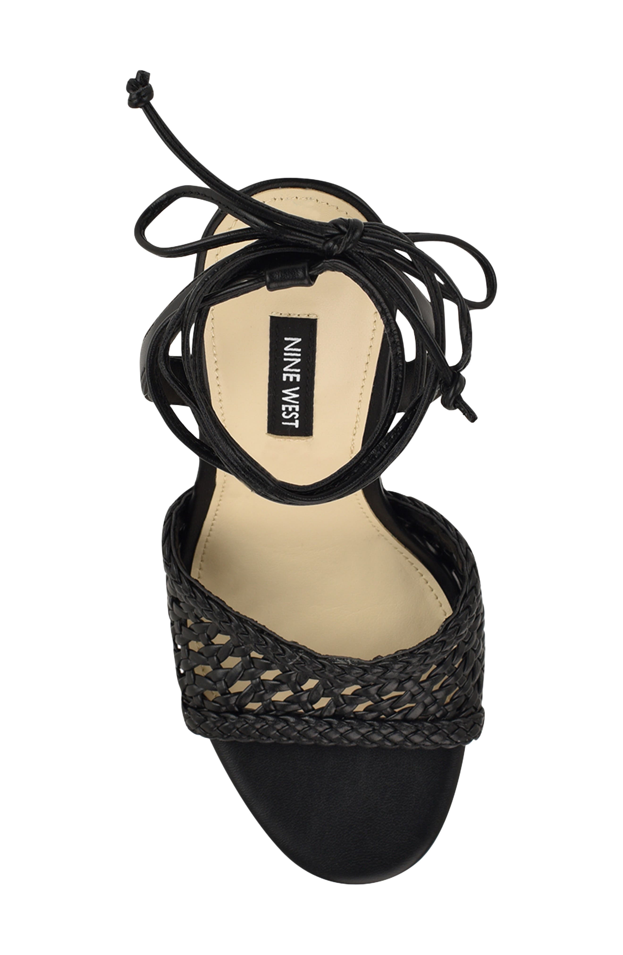 Nine West Merta Stiletto Sandal, Alternate, color, Black