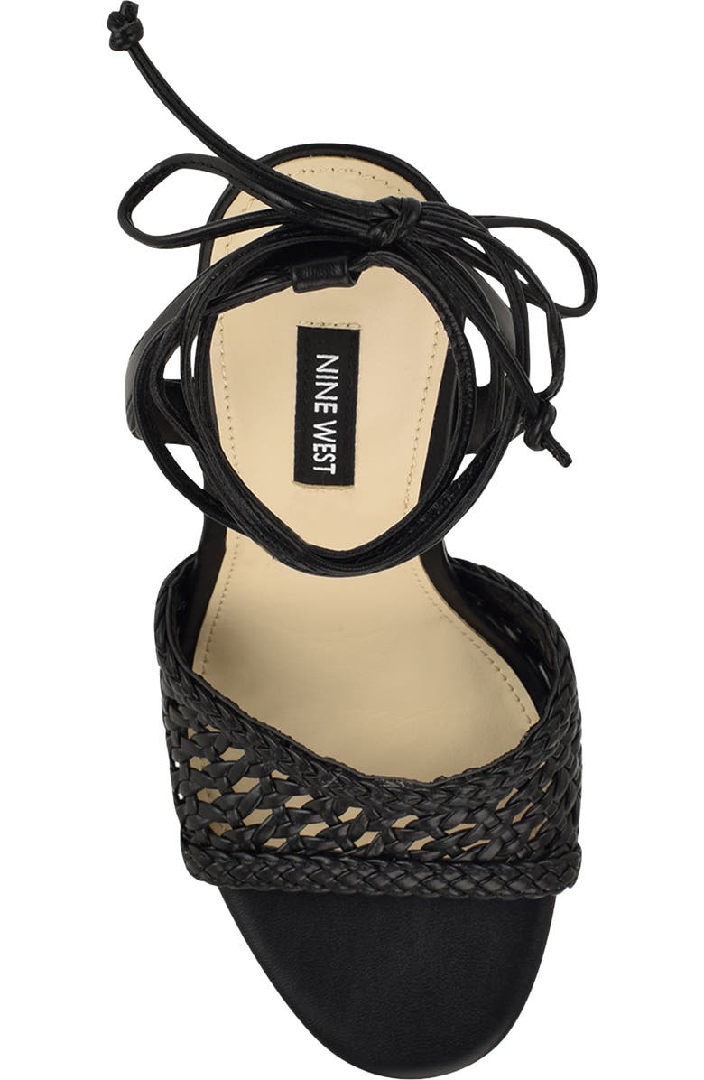 Nine West Merta Stiletto Sandal, Alternate, color, Black