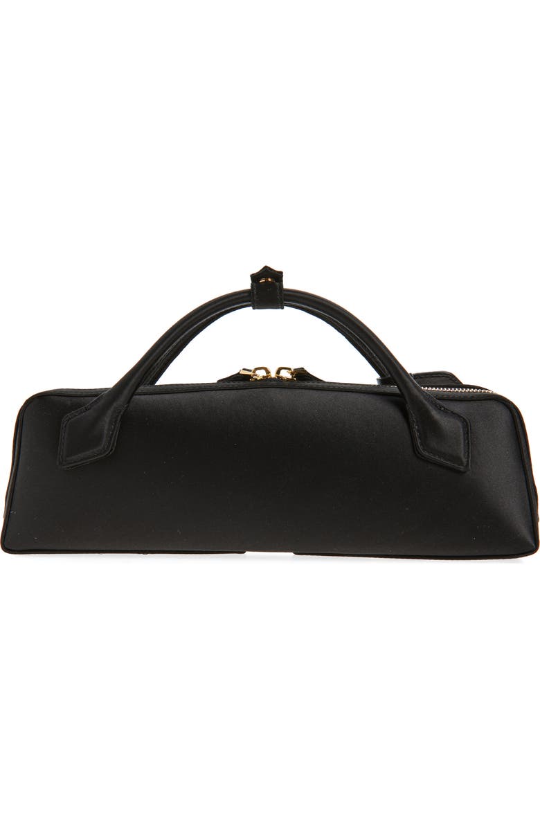 Alaïa Le Teckel Silk Handbag, Alternate, color, Noir