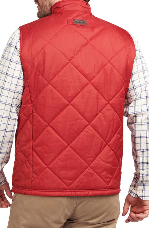 Barbour Finn Quilted Vest In Red