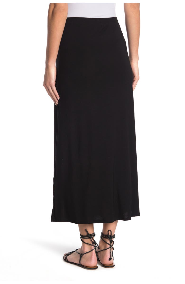 GO COUTURE Jersey Maxi Skirt, Alternate, color, Black