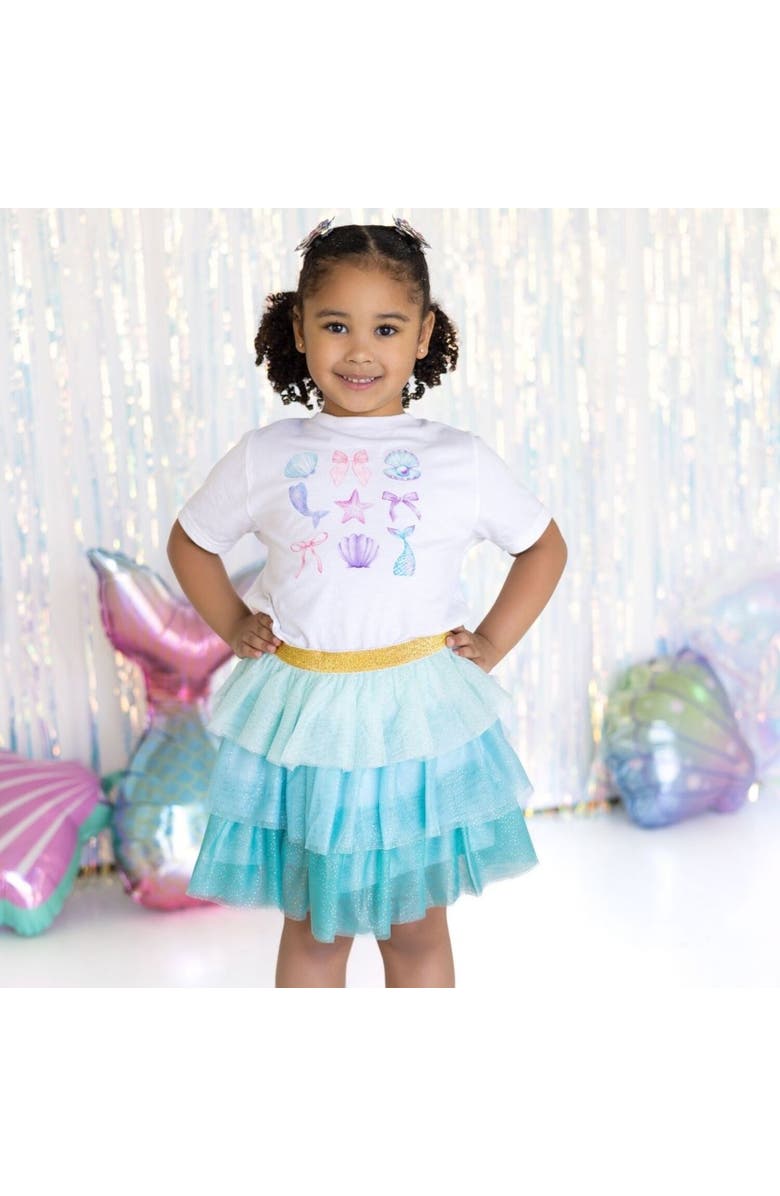 Sweet Wink Mermaid Cutie Short Sleeve T-Shirt, Alternate, color, White