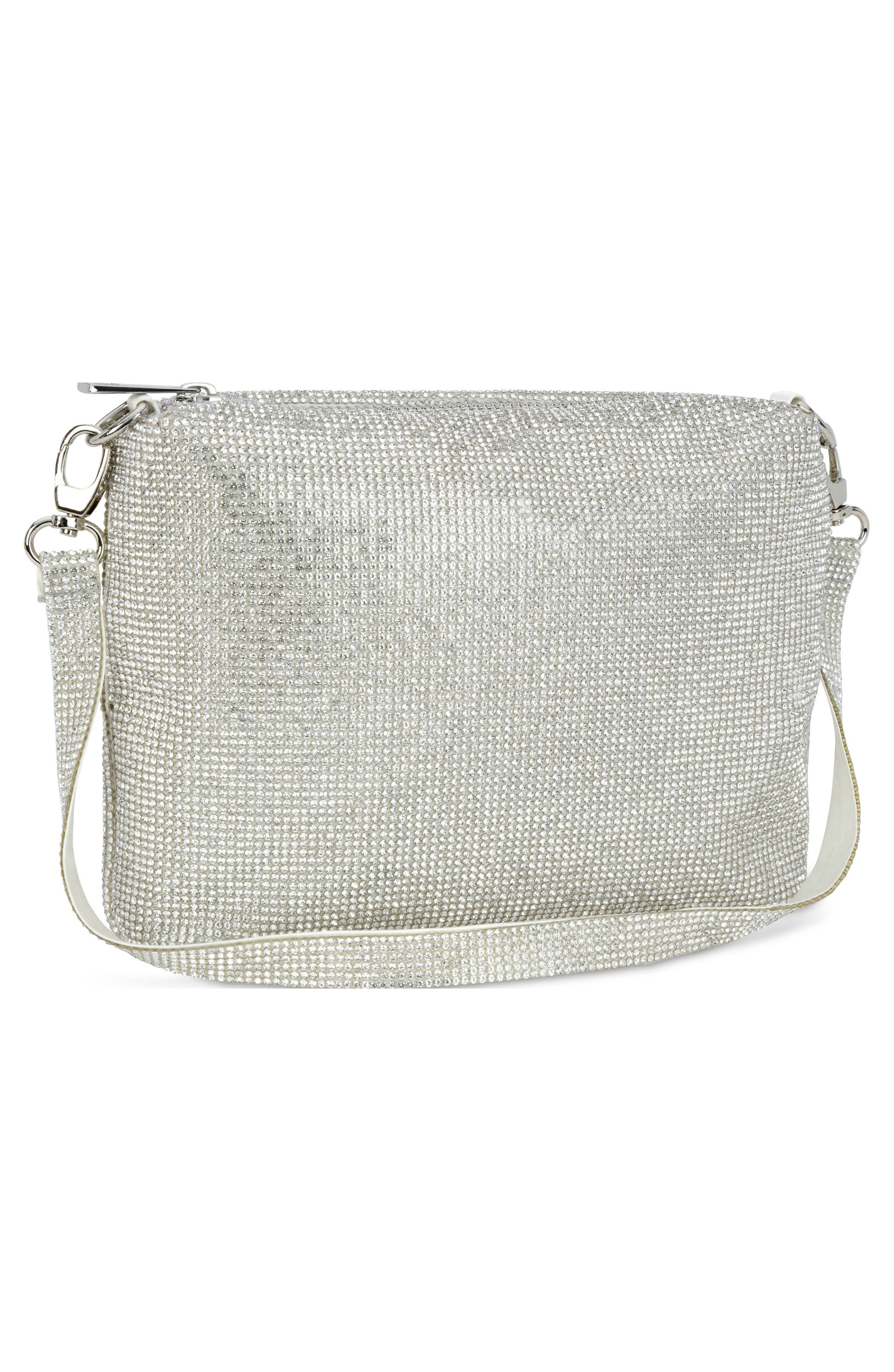 Iscream Kids' Crystal Top Handle Bag, Alternate, color, White