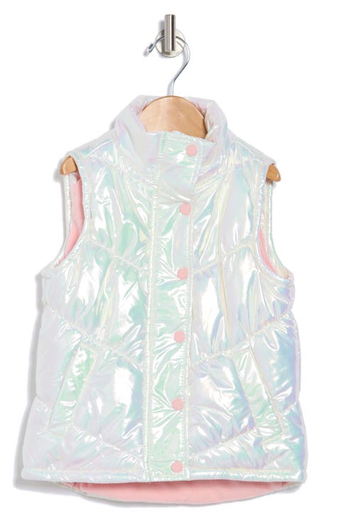 Kids' Iridescent Puffer Vest (Toddler, Little Kid & Big Kid)