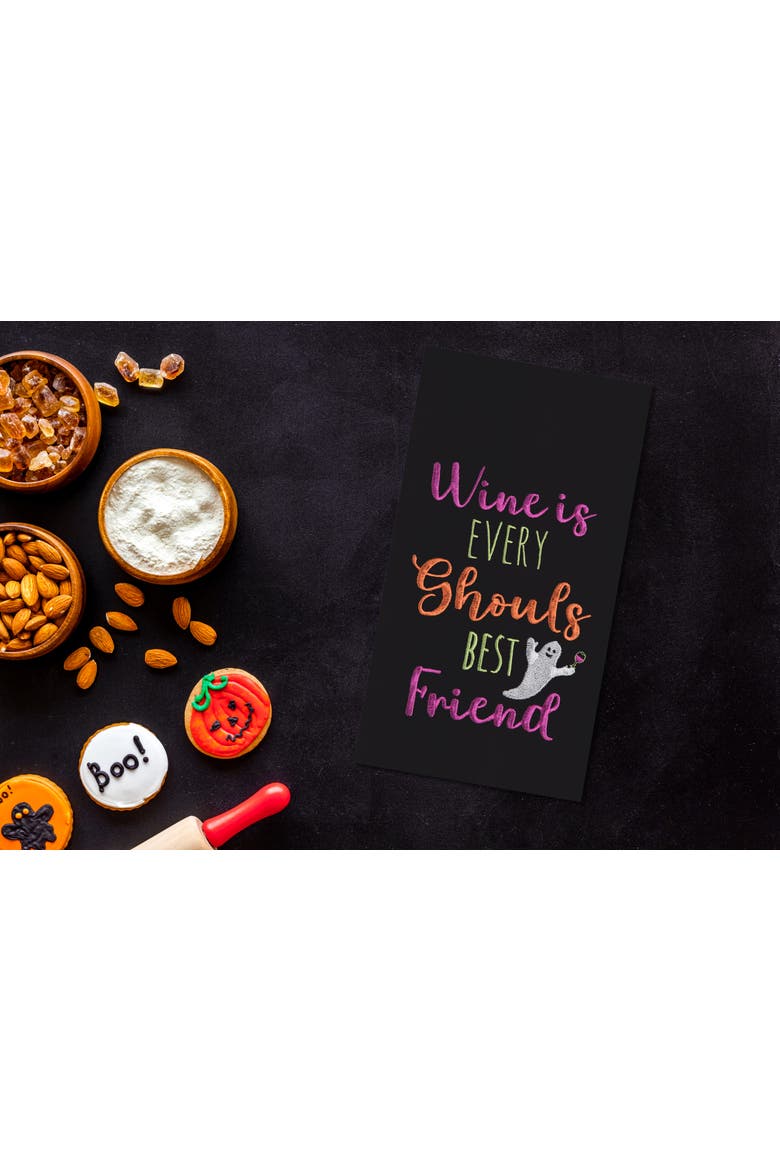 Ghouls Best Friend Towel, Alternate, color, Black