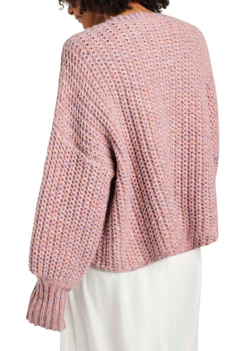 Splendid Piper Crewneck Sweater, Alternate, color, Cotton Candy Marl