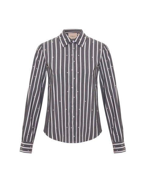 Echo Mix Stripe Pearly Shirt
