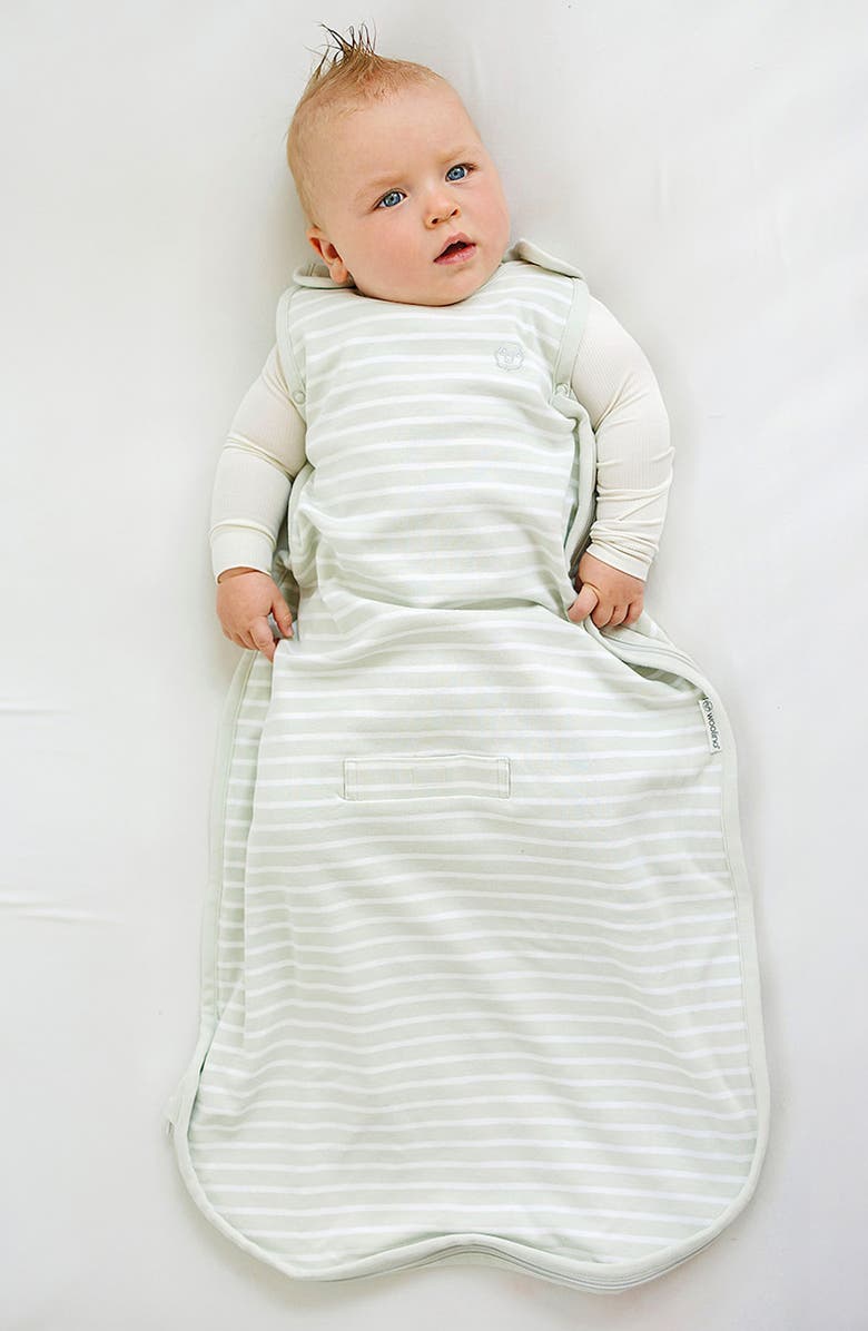 WOOLINO 4 Season Ultimate Organic Cotton & Merino Wool Wearable Blanket, Alternate, color, Birch Gray