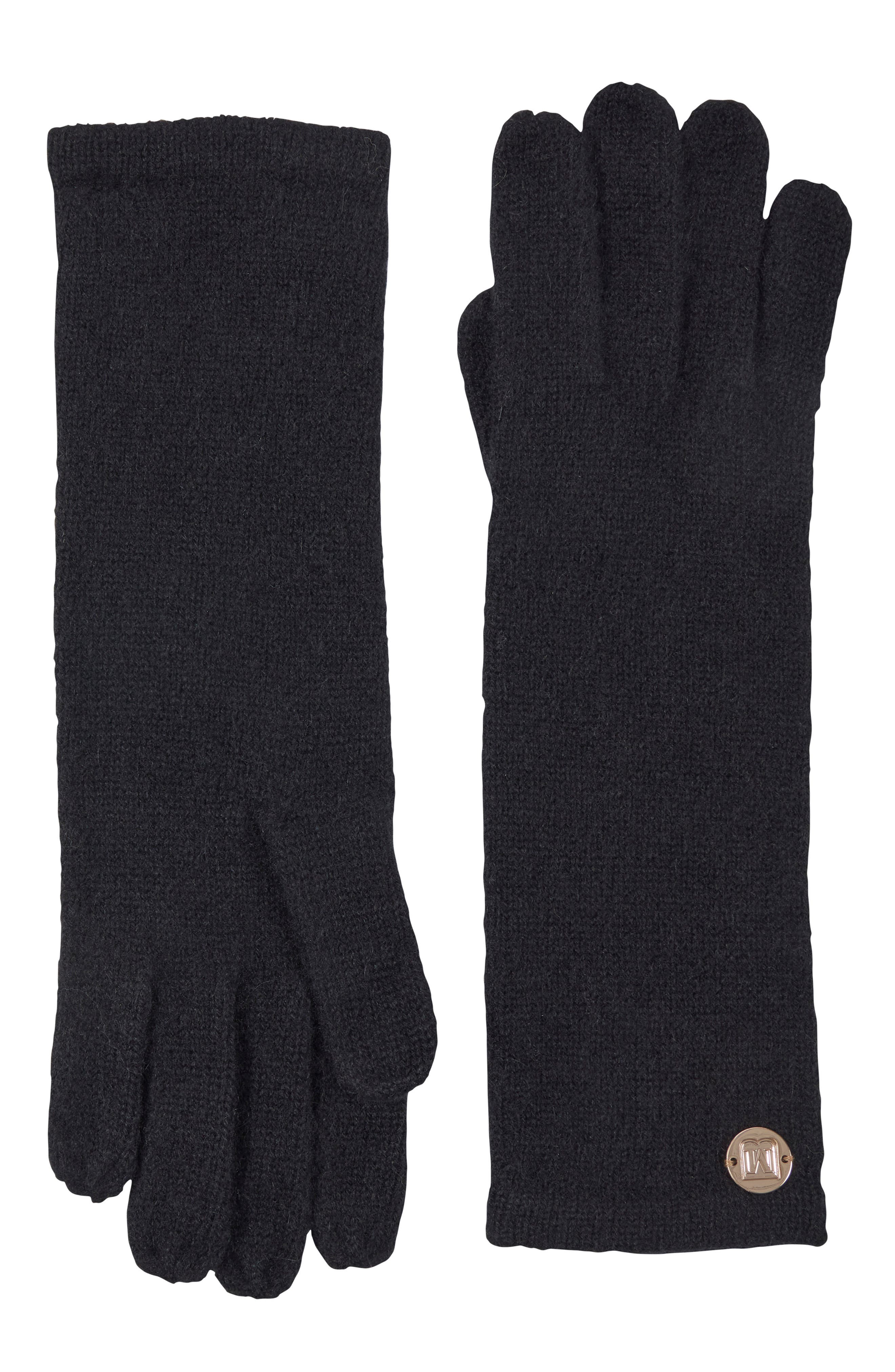 Bruno Magli Cashmere Jersey Knit Gloves
