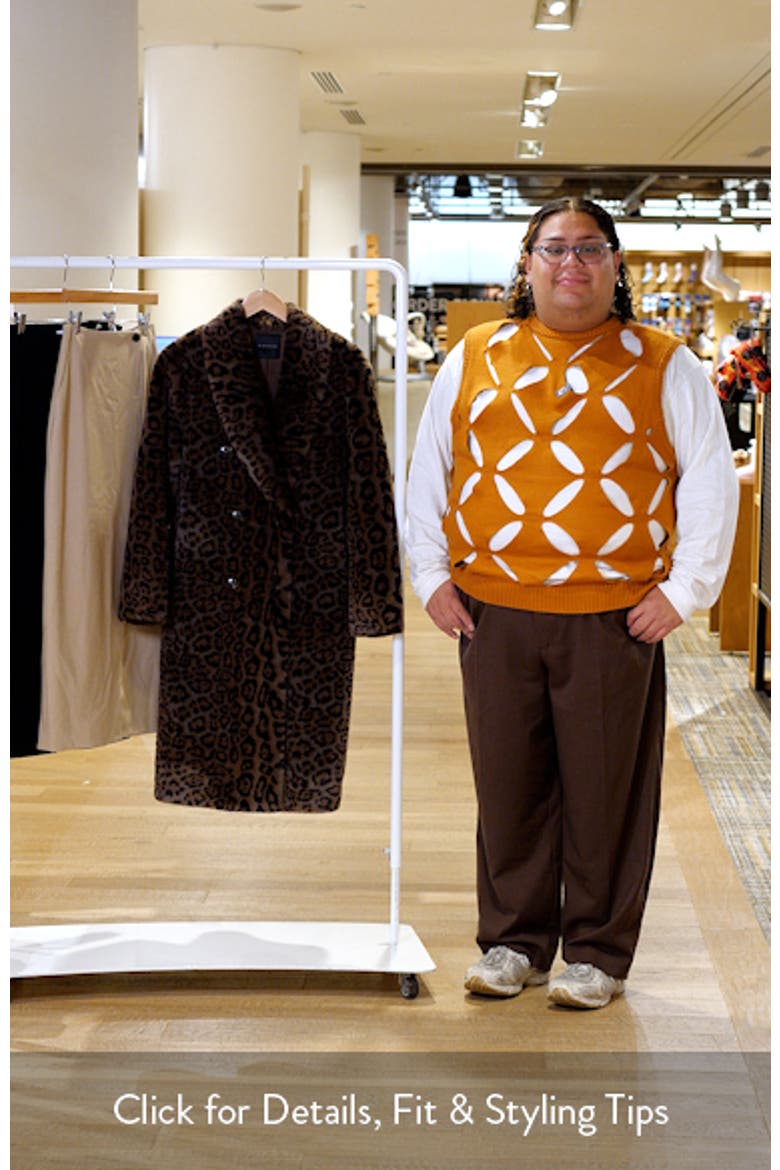 The Bianca Leopard Print Faux Fur Coat video