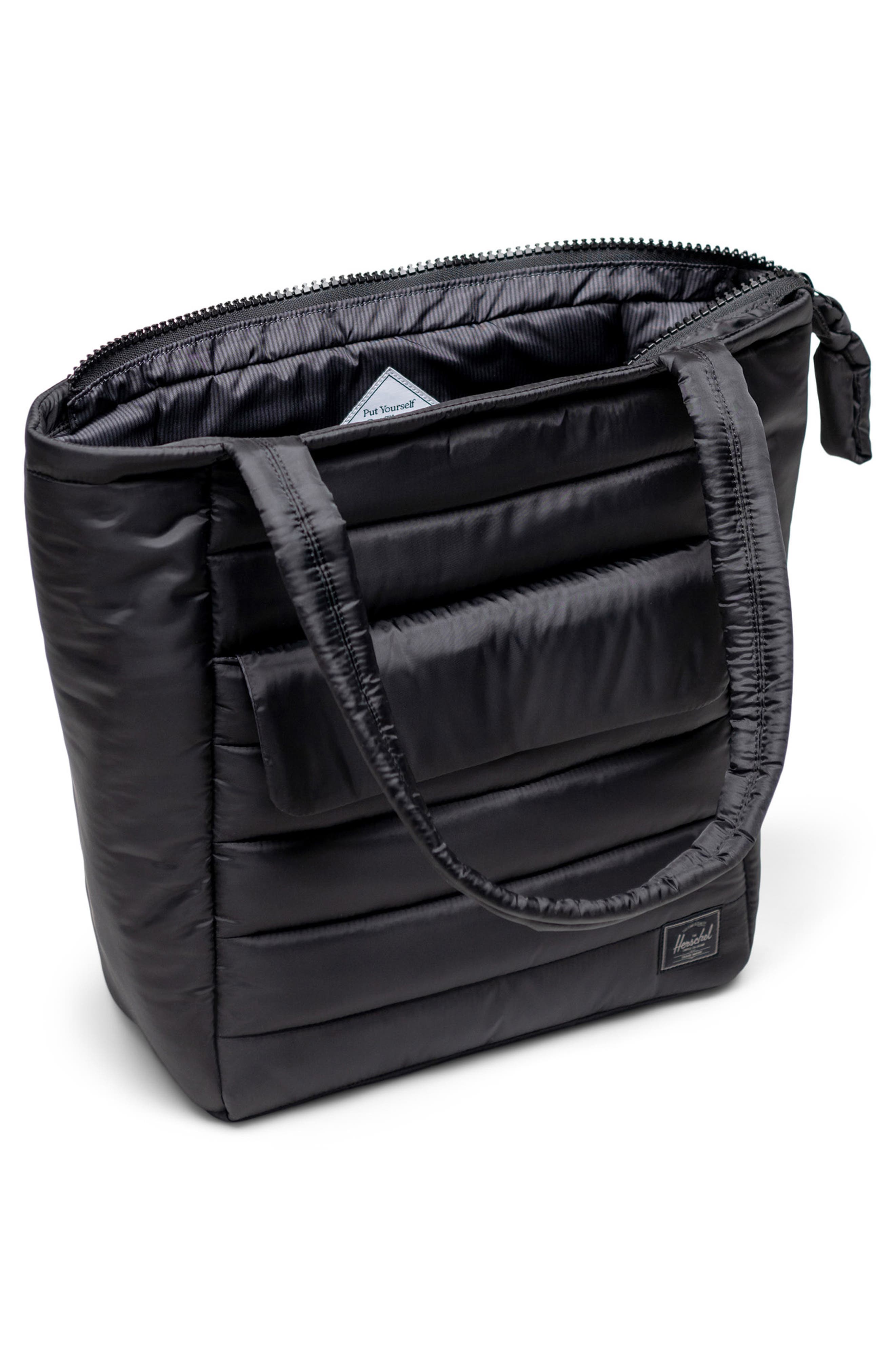 Herschel Supply Co. Quilted Retreat Tote, Alternate, color, Black