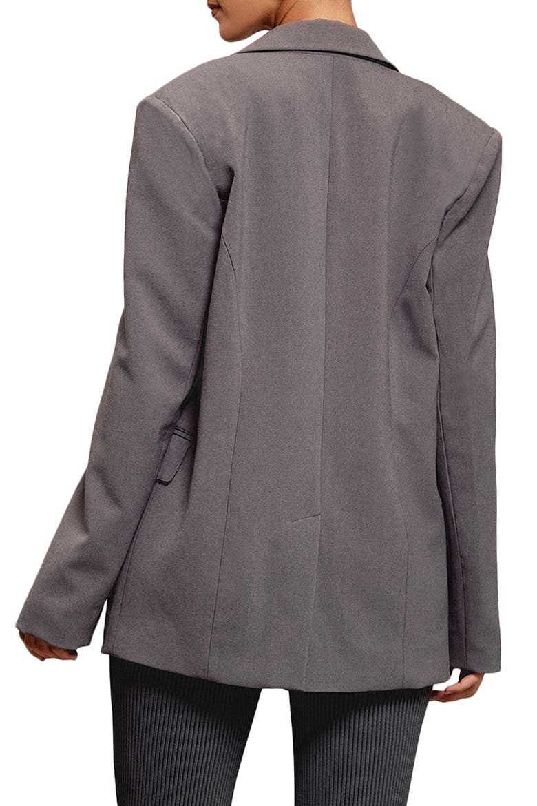 Aline Shaped Blazer, Alternate, color, DARK GREY