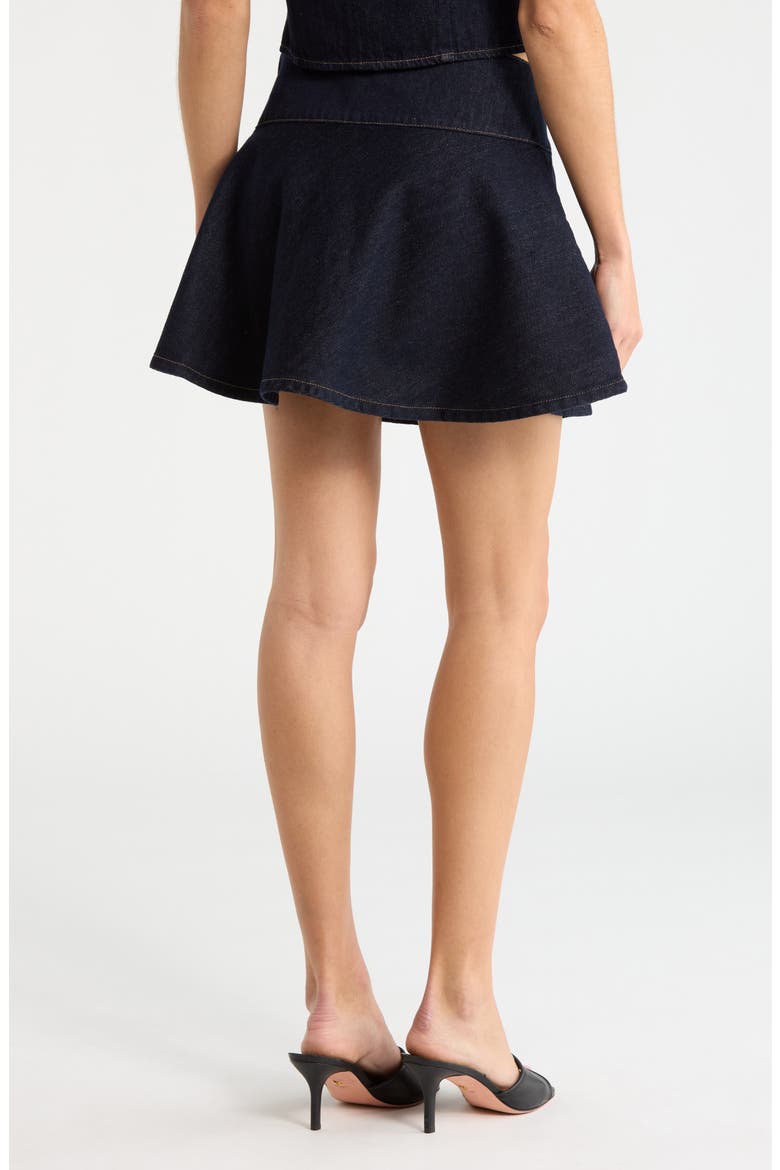 Lennon Denim Miniskirt, Alternate, color, DARK DENIM