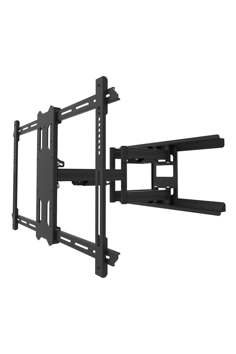 PDX650SG Stainless Steel Full-Motion Dual Stud Outdoor TV Mount for 37" - 75" TVs, Main, color, Black