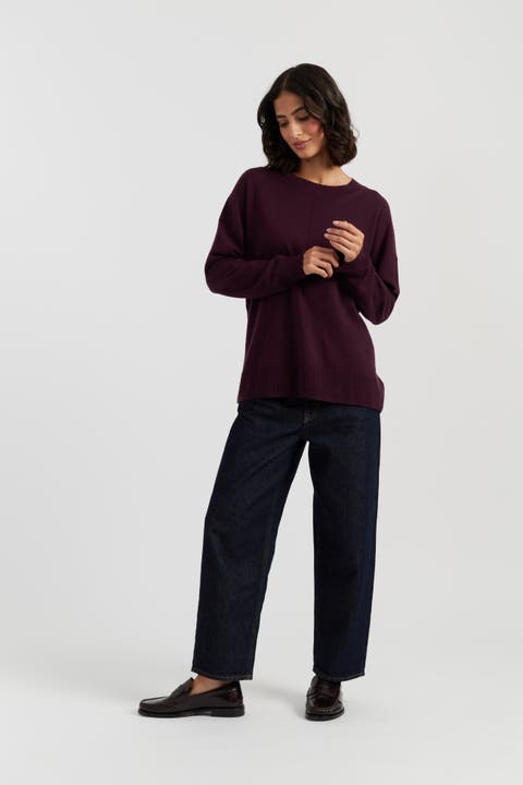 Wool & Cashmere Slouchy Sweater