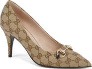 Gucci Erin Horsebit GG Canvas Pump