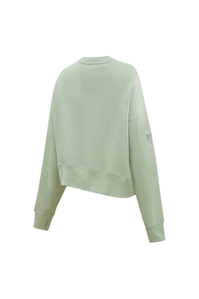 Women's Pro Standard  Green New York Giants Neutral Pullover Sweatshirt, Alternate, color, Green