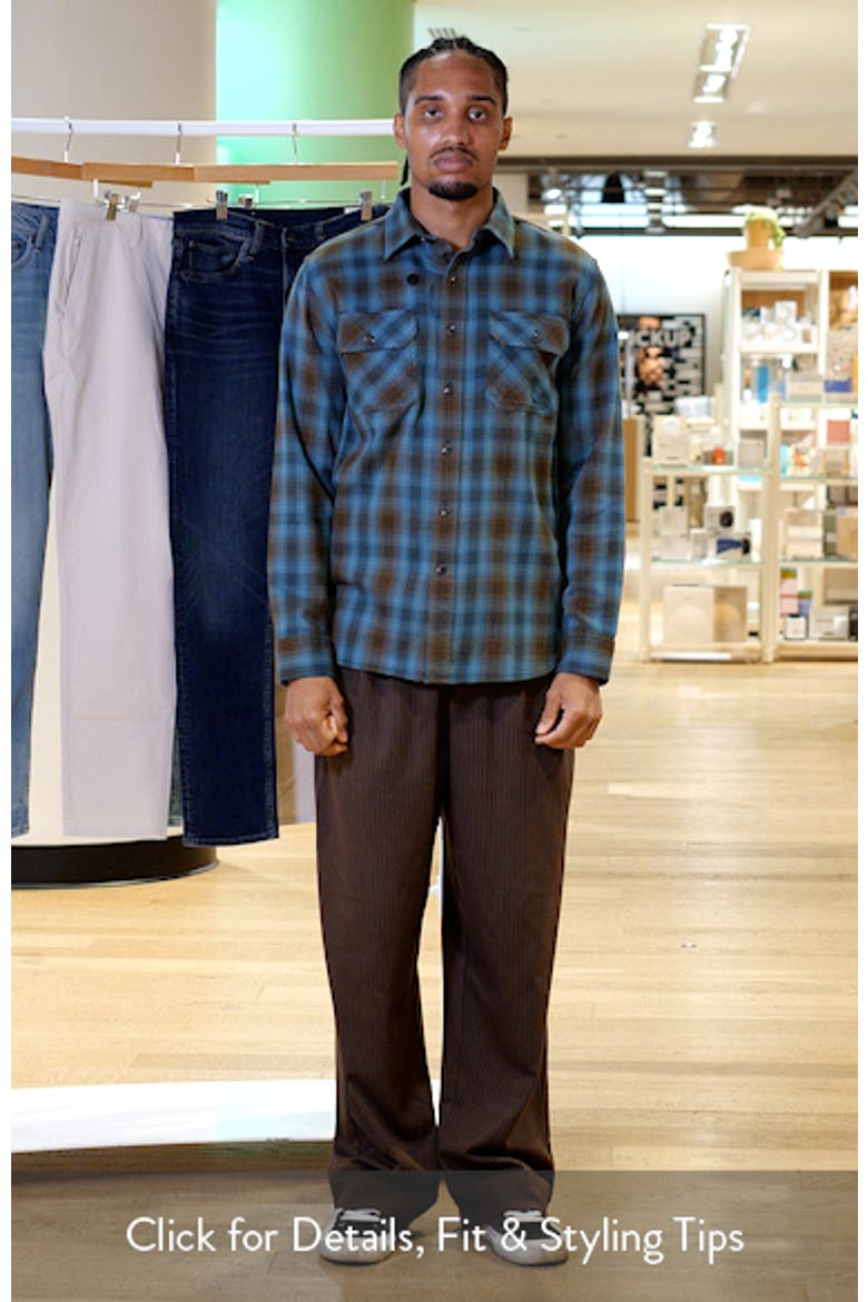 Burnside Plaid Cotton Flannel Button-Up Shirt video