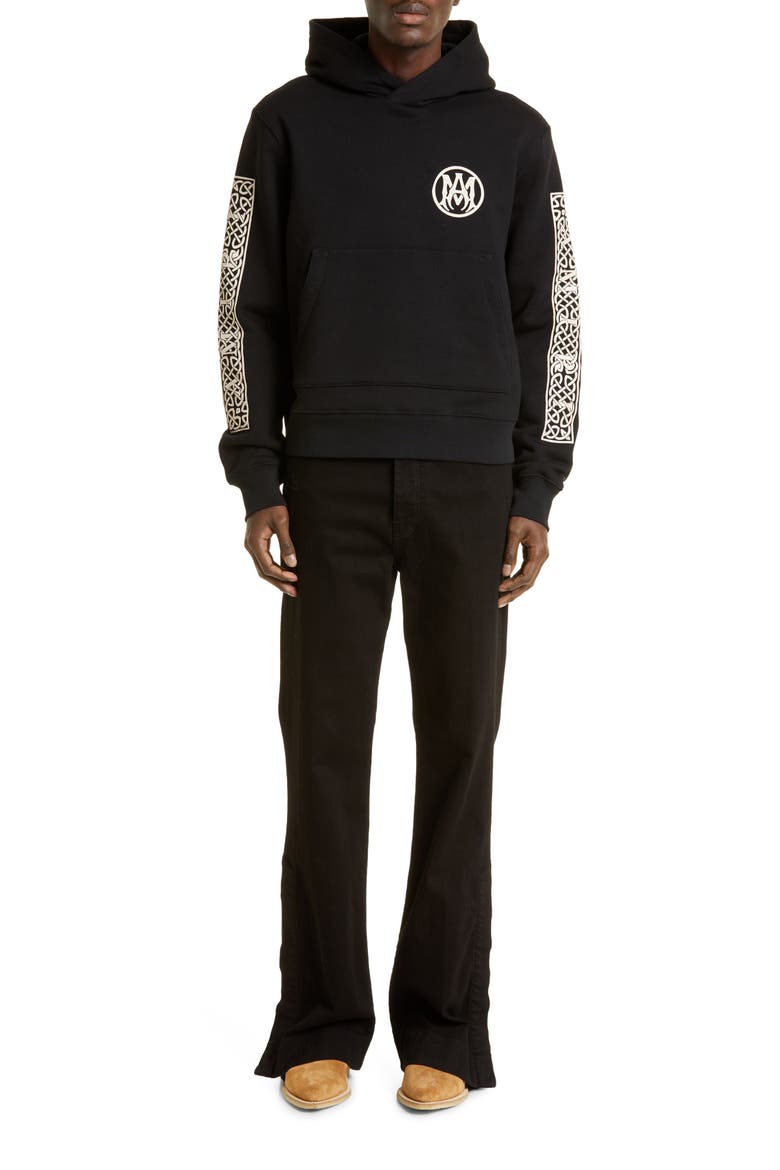 Ouija® Board Cotton Graphic Hoodie, Alternate, color, BLACK