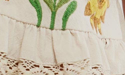 Free People Bali Vine Whispers Embroidered Tank In Neutral
