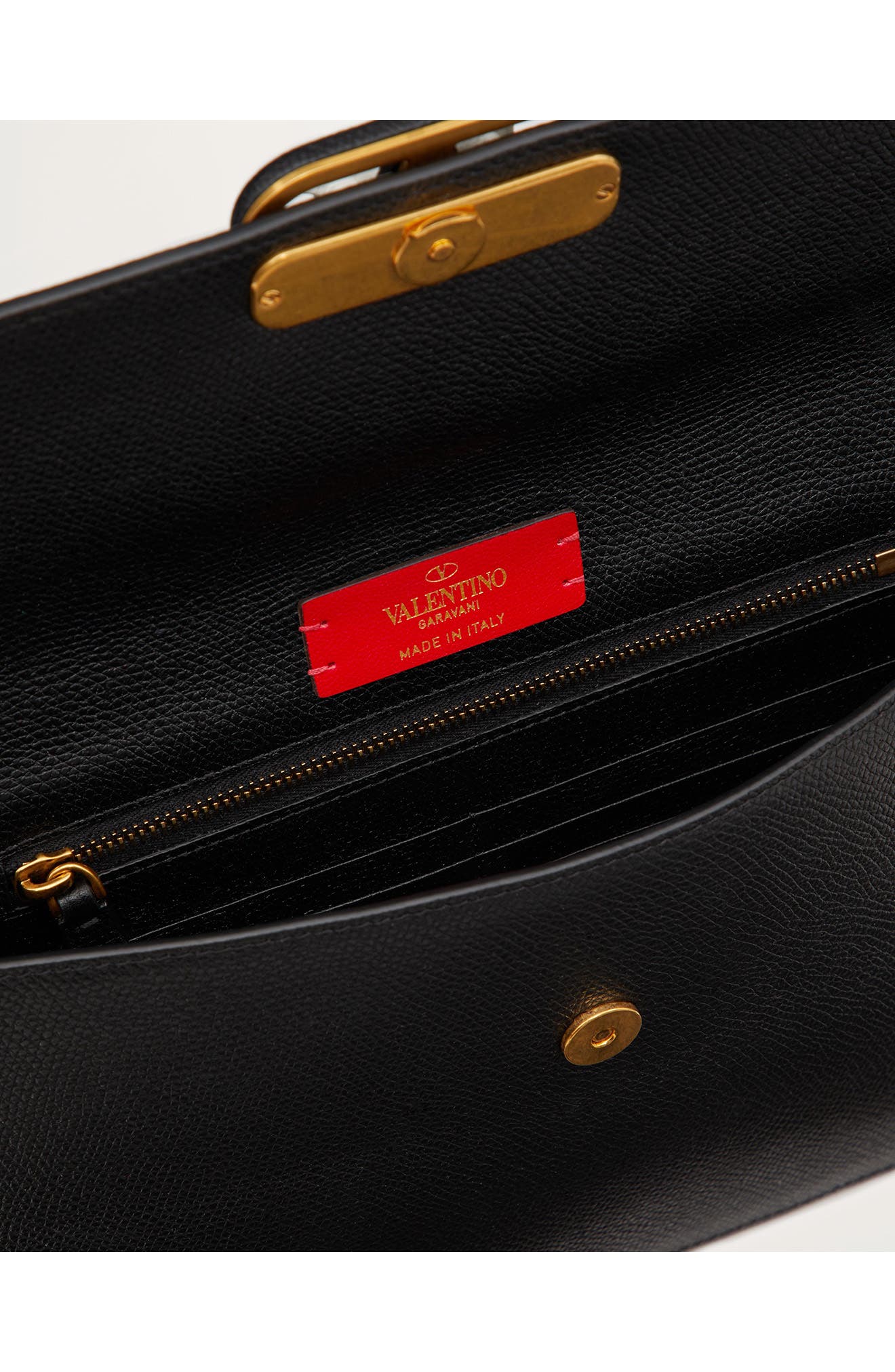 Valentino Garavani Large VLOGO Leather Pouch, Alternate, color, 