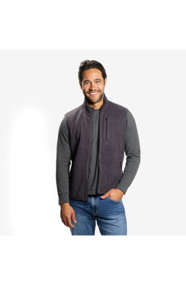 Peter Manning Polartec Fleece Vest, Main, color, Black