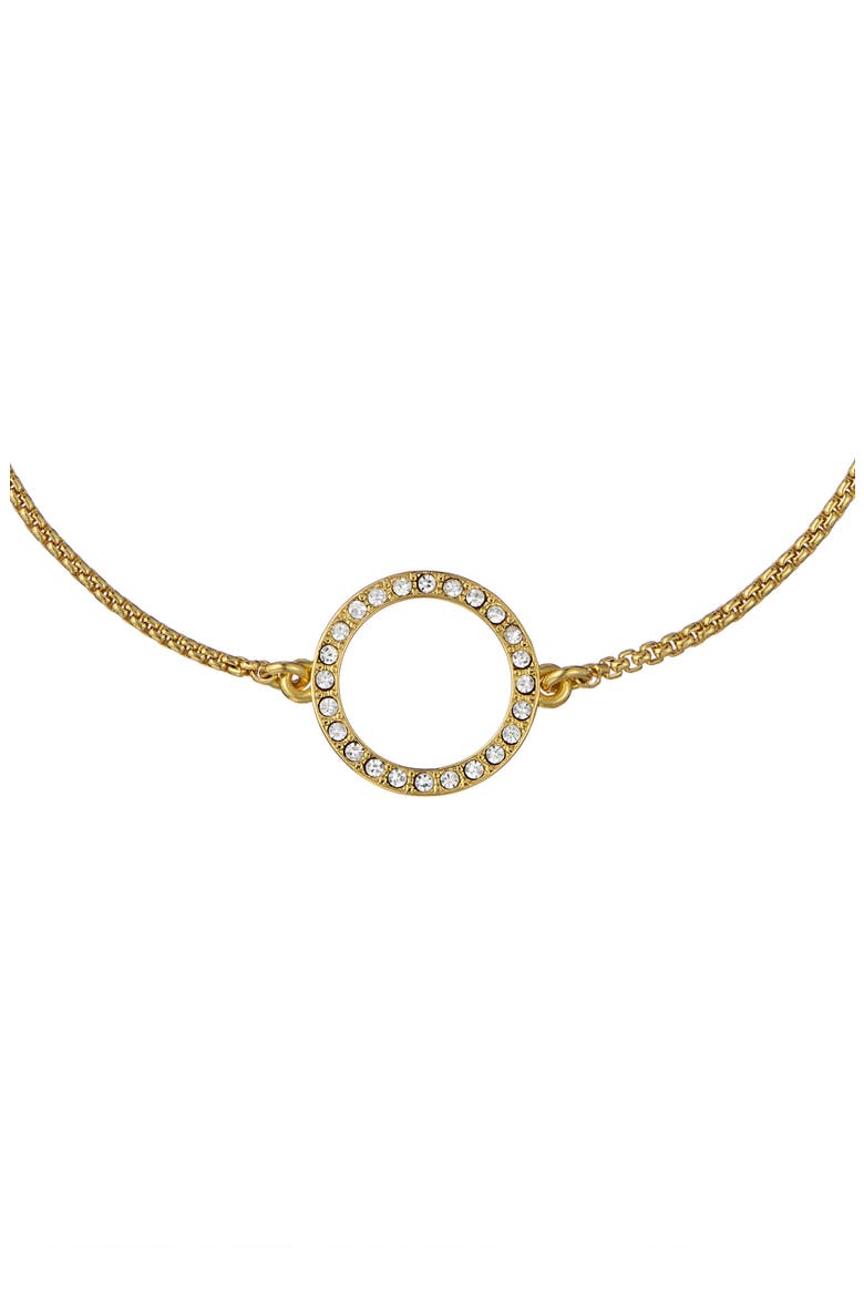 Hela Crystal Hoop Slider Bracelet, Alternate, color, GOLD TONE CLEAR CRYSTAL