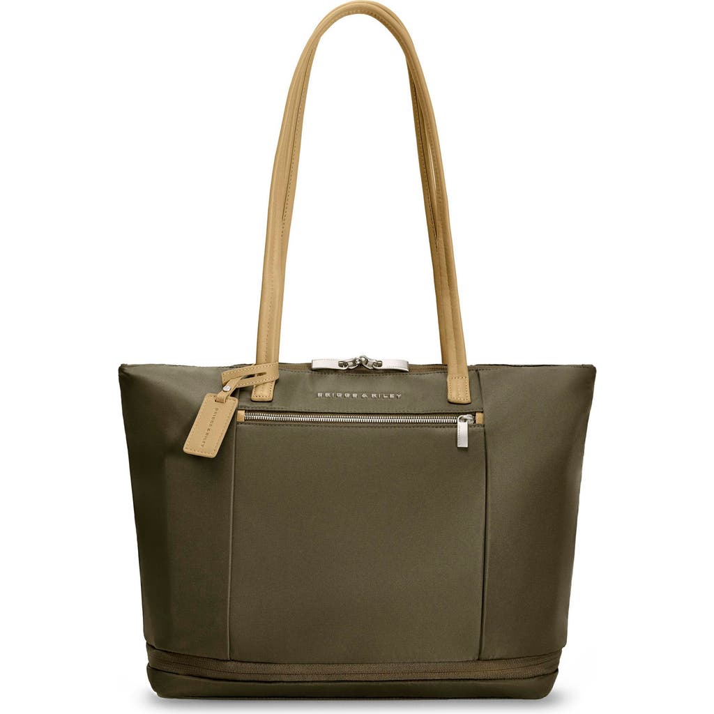 Briggs & Riley Rhapsody Expandable Tote In Olive