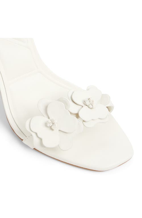 Aldo Daisylily Ankle Strap Sandal In White/bone