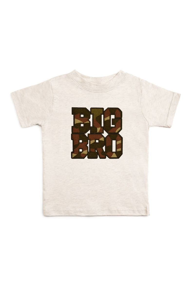 Big Bro Camo Patch Short Sleeve T-Shirt, Main, color, Natural Heather