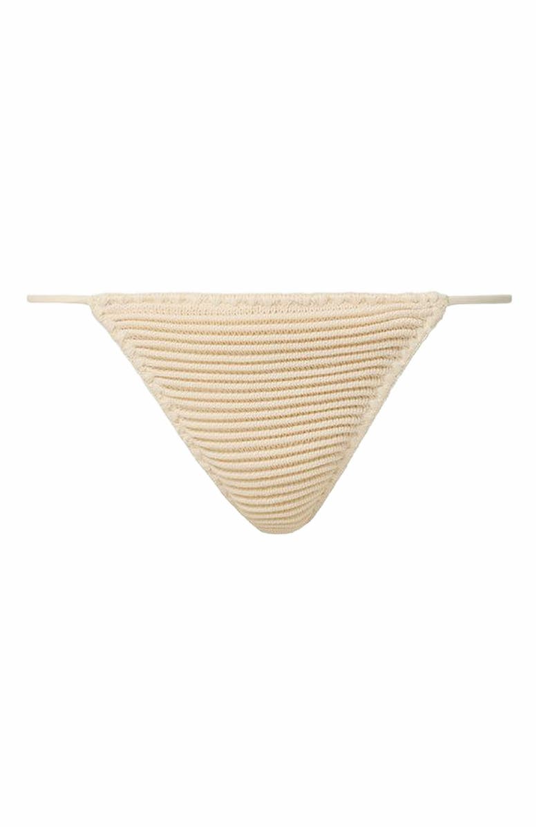 WeWoreWhat Tie Crochet Bottom, Main, color, Off-White