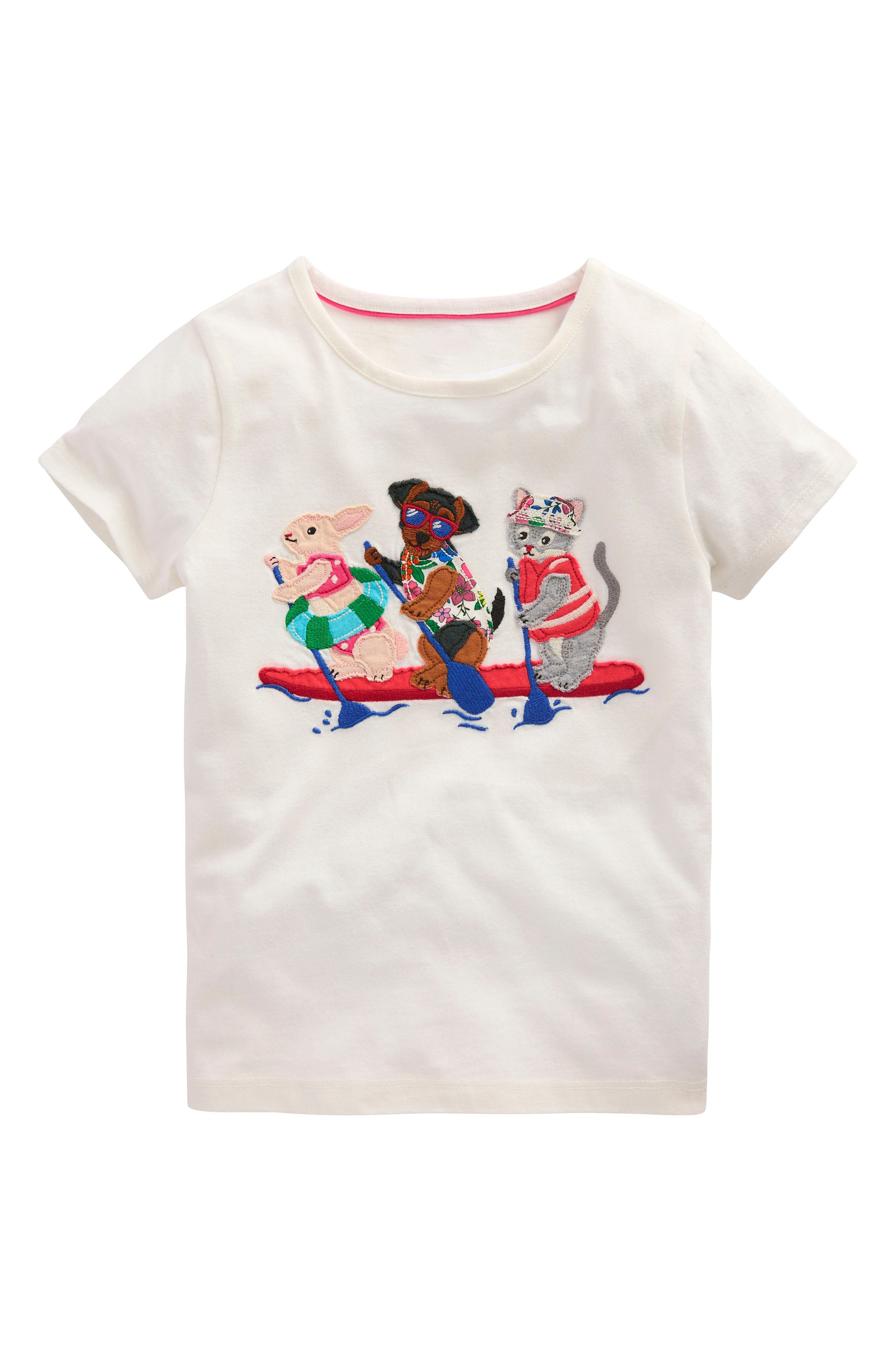 T-shirt Garçon Mini Boden - Motif Requin Gris - Taille 2-3 Ans - Occasion Très Bon état