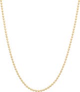 Sara Weinstock 18k Gold Bead Chain Necklace