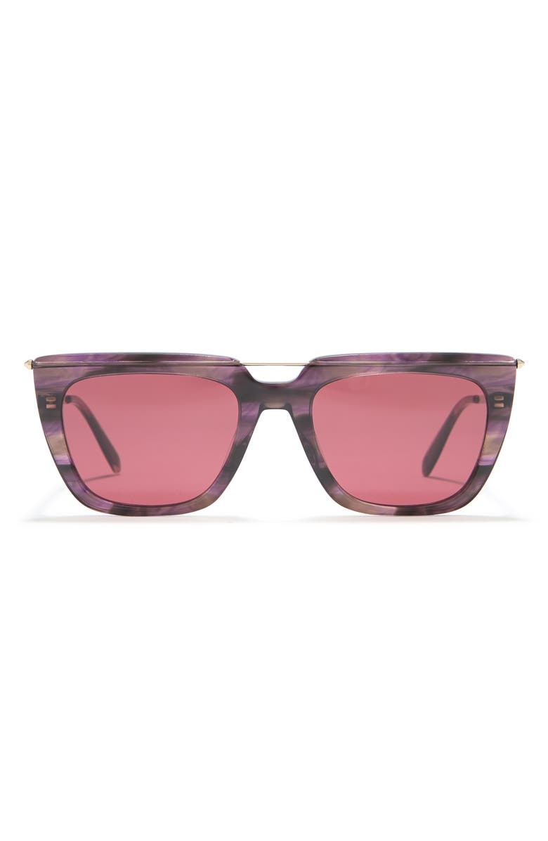 McQueen Alexander McQueen 54mm Square Sunglasses, Main, color,