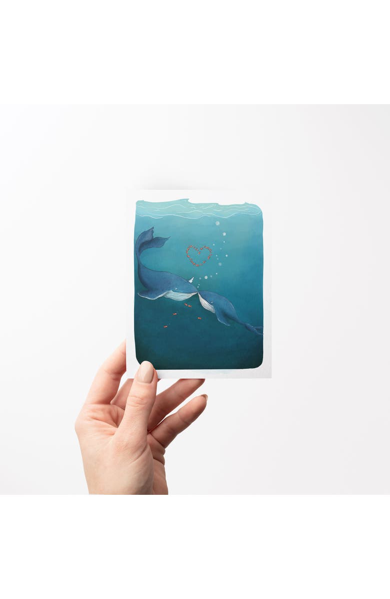 Ramus & Co Love/Friendship Greeting Card Pack (3ct) "Whale in Love", Alternate, color, Multi-Pack