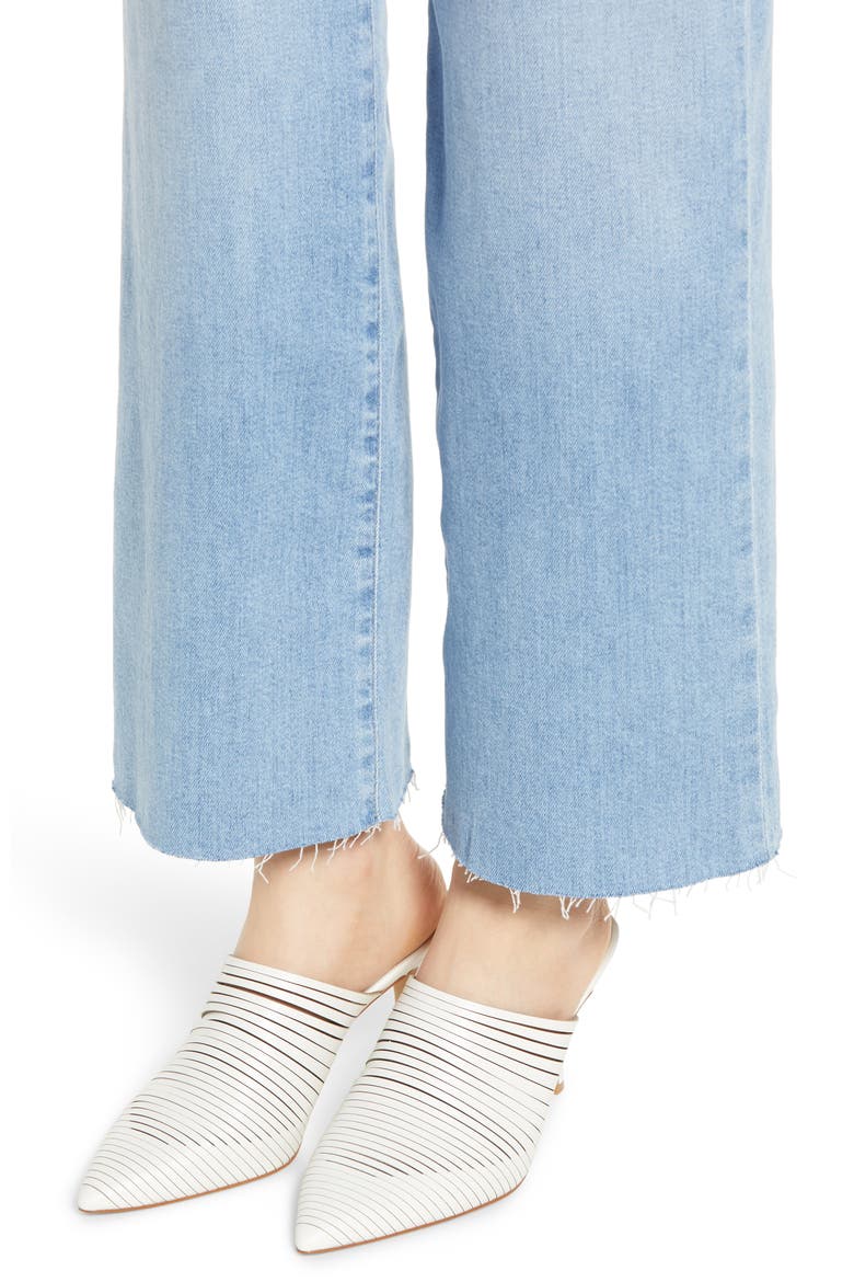 Etta High Waist Crop Wide Leg Jeans, Alternate, color, BLUE OASIS