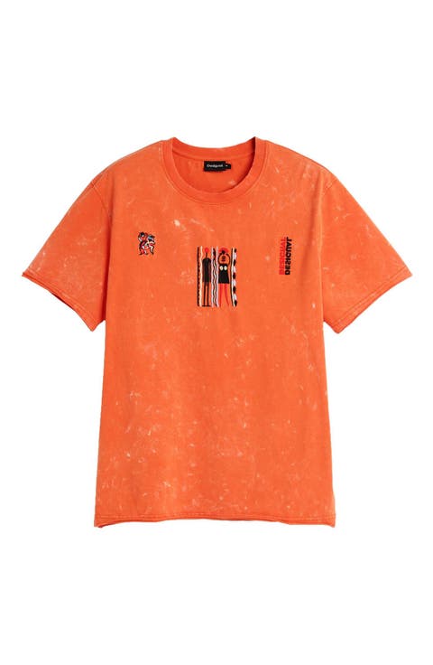 Embroidered Cotton T-Shirt