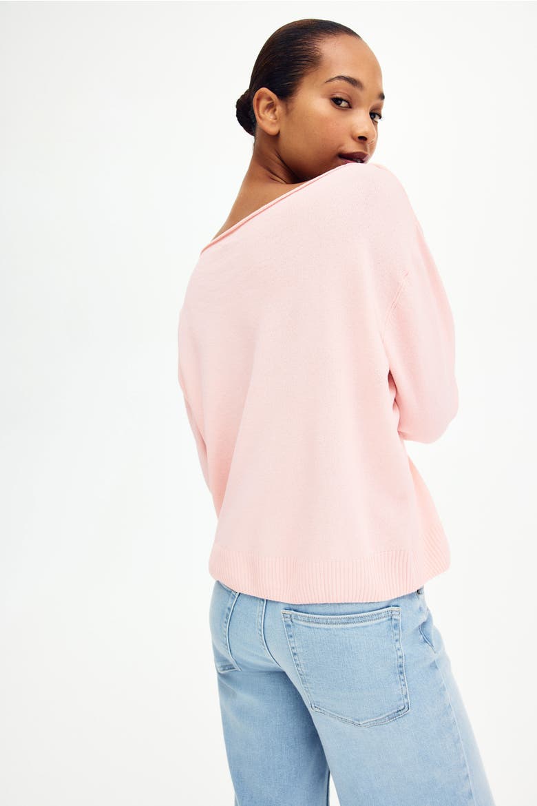Off-the-shoulder Jumper, Alternate, color, Light pink