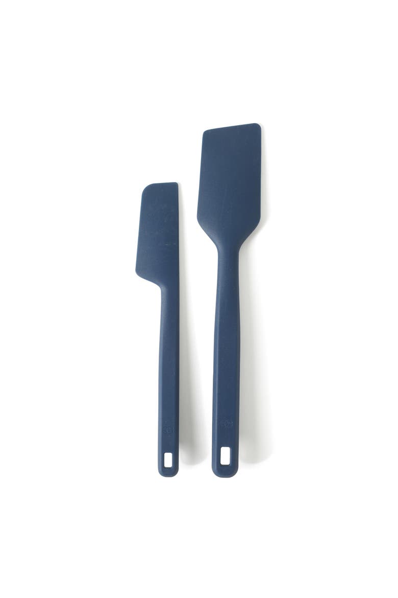 Prime 7 Piece Silicone and Teak Wood Kitchen Tool Set, Alternate, color, Navy