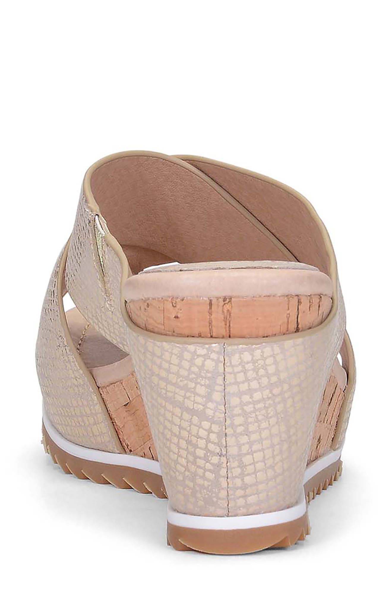 Donald Pliner Sisu Wedge Sandal, Alternate, color, Platino