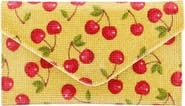 Nina Cherry Print Crystal Envelope Clutch